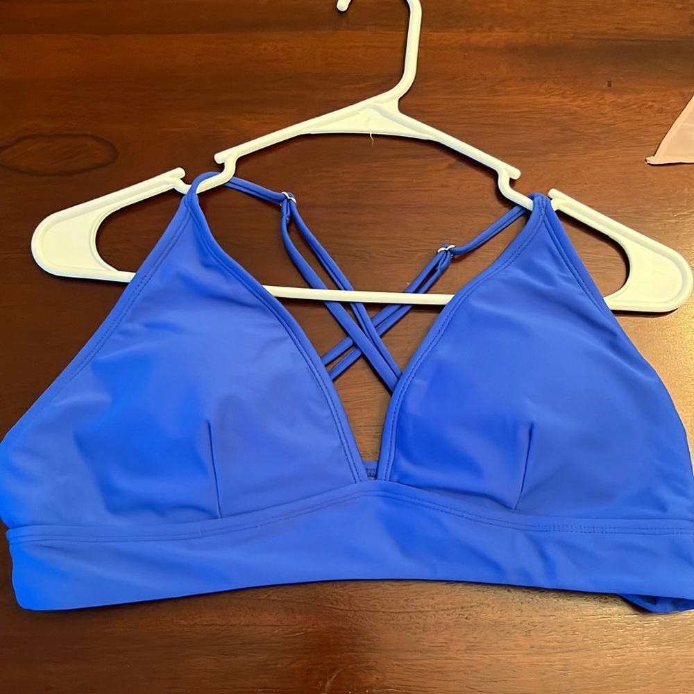 Blue cross cross back. Never worn. From SHEIN xl